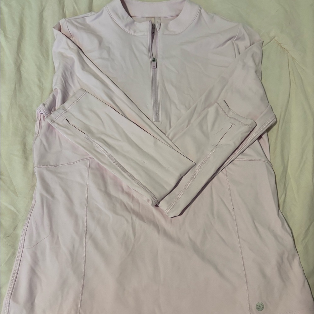 Light pink long sleeve workout jacket